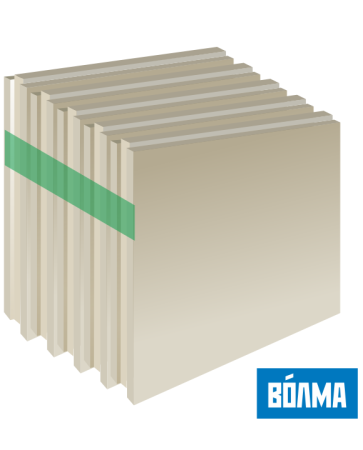  Плита пазогребневая полнотелая ВОЛМА (ПГП), 100 мм 